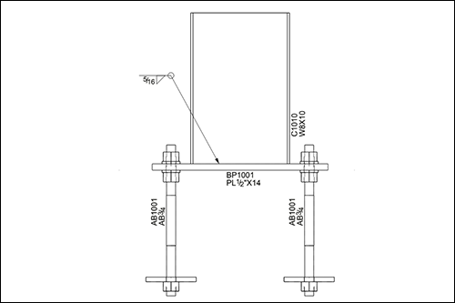 Column Base Plate Activity