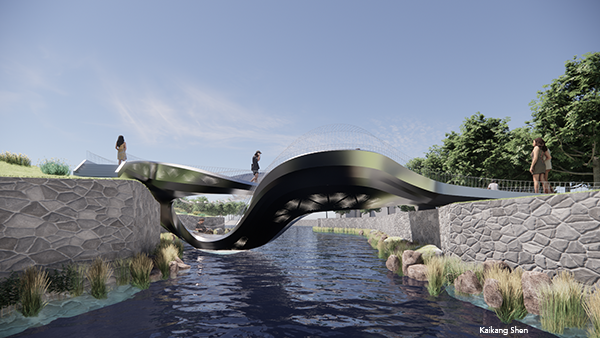 Pedestrian Bridge for Echo Lake Park